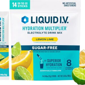 Liquid I.V. Sugar Free Hydration Electrolytes, Lemon Lime, 14 Count