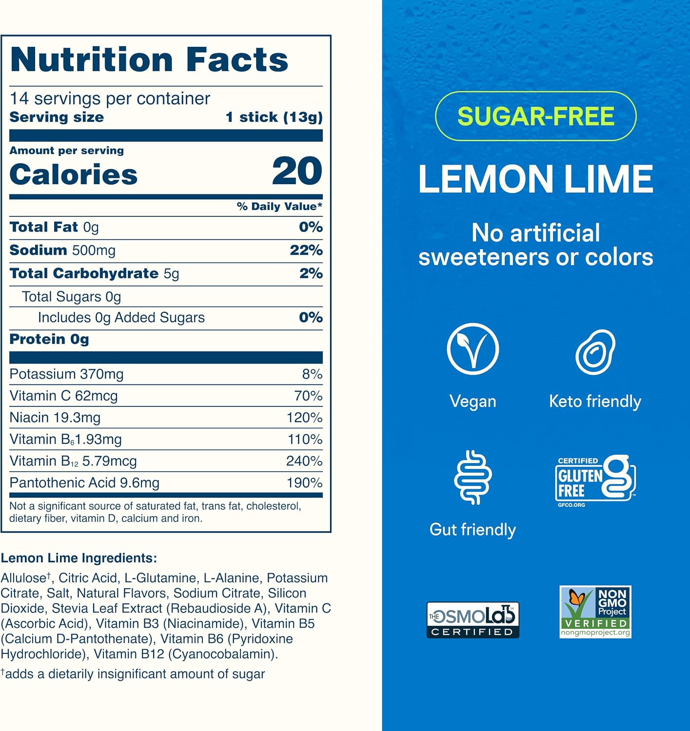 Liquid I.V. Sugar Free Hydration Electrolytes, Lemon Lime, 14 Count - Image 2